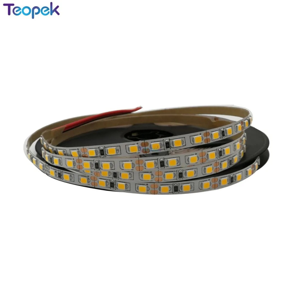 ruban led blanc jaune carrés lumineux moderne adhésif connecteurs électriques 120led/m 12v 50000h