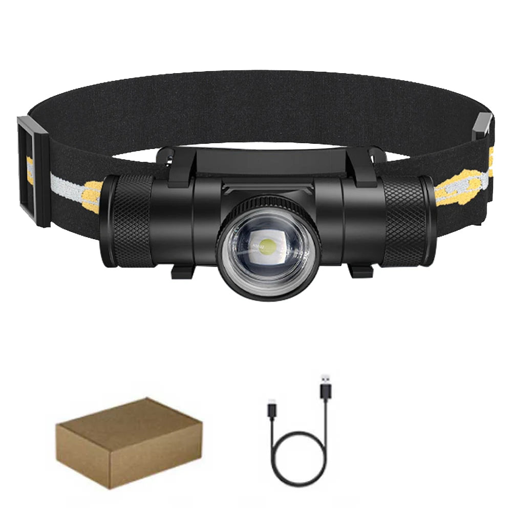 torche lampe rechargeable led zoomable 18650 batterie 180 degres camping pêche chasse