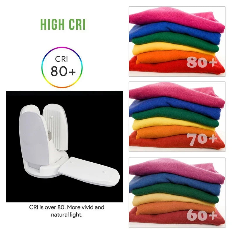 ventilateur pliable led blanc moderne 360 degrés angle réglable sans scintillement 220v