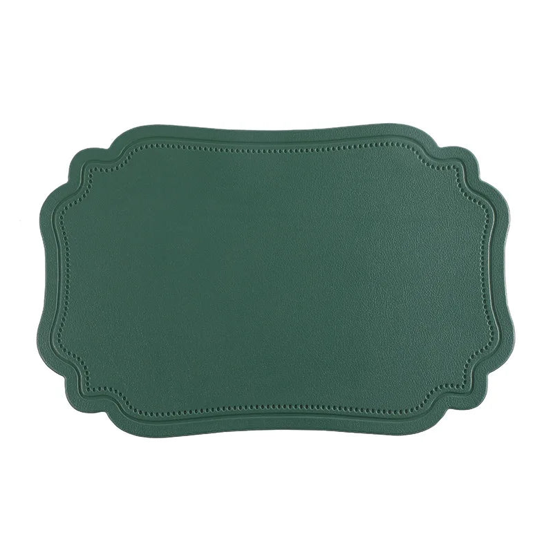 tapis table rectangulaire polyester motif points décoration cuisine salle manger classique