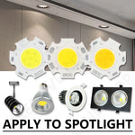 ampoules led cob 3w 5w 7w 10w blanc jaune 20mm haute puissance diy spot
