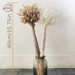 bouquet fleurs séchées forme lapin décoration table mariage anniversaire baby shower pampas lagurus phragmites