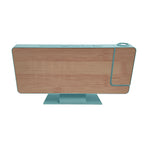 projecteur horloge multifonctionnelle bois naturel blanc mat vert mat minimaliste support table