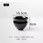 tasses modernes noir rouge texture ondulée brillante fonction table
