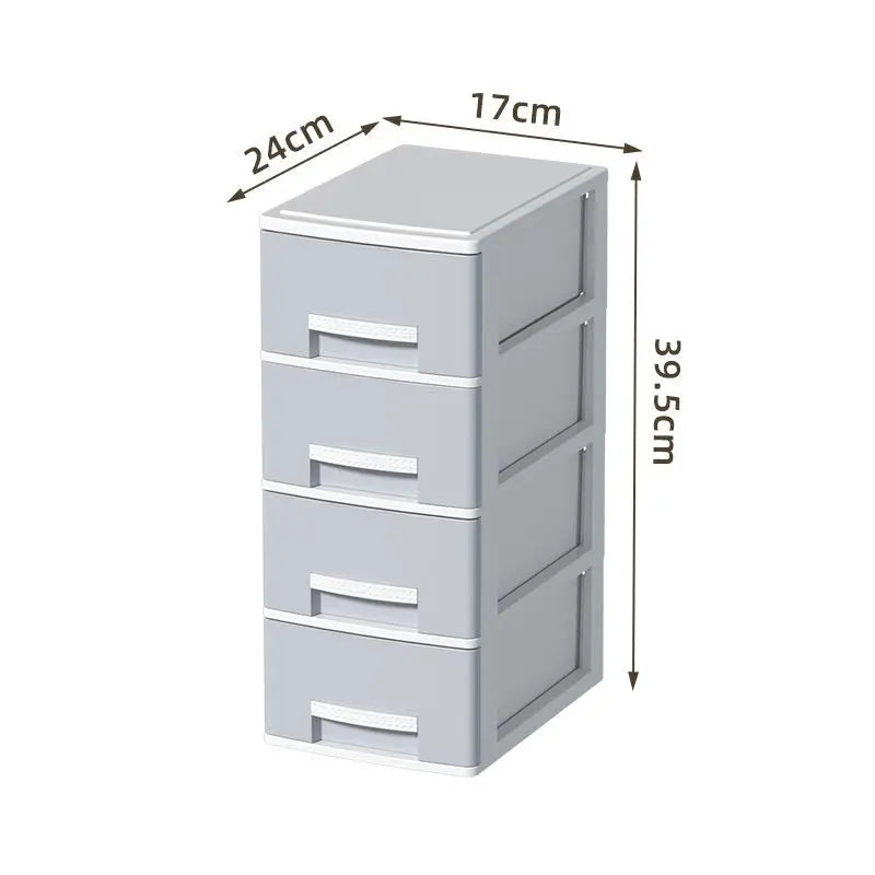 rangement tiroirs multi niveaux couvercle coulissant moderne gris clair blanc matériau métal organisateur