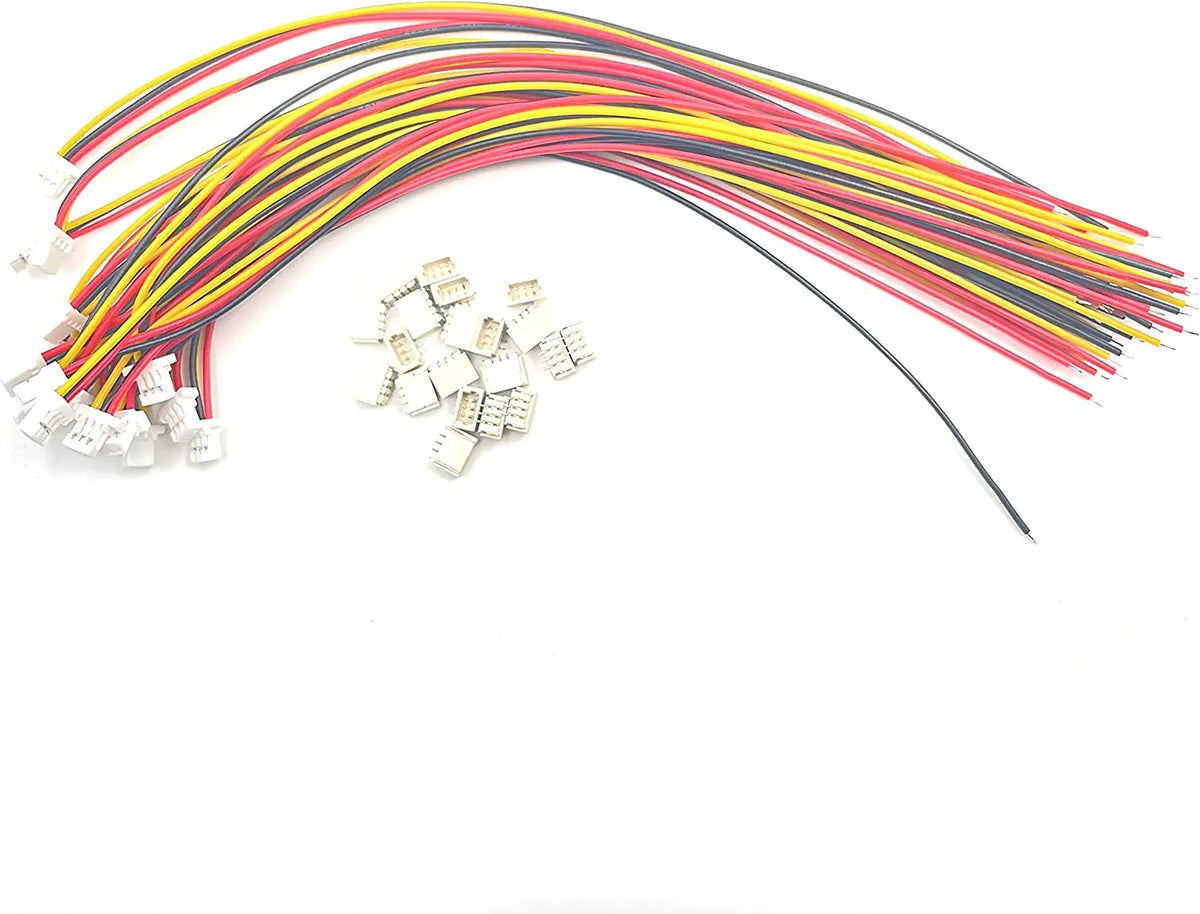 connecteurs électriques blanc rouge jaune noir 10 broches filés certifiés