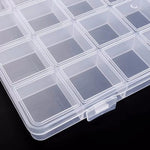 boîte rangement transparente moderne pratique poignée grille 13.2cm 22.3cm plastique organiser bijoux petits objets