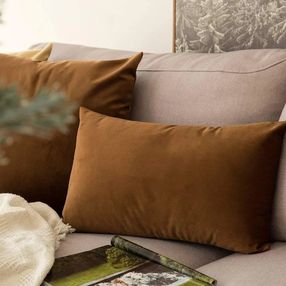 housse coussin velours marron moderne simple sofa lit chaise voiture