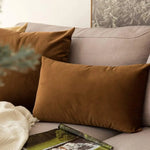 housse coussin velours marron moderne simple sofa lit chaise voiture