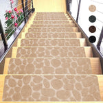 tapis antidérapant escalier motif patchwork coton duveteux adhésif moderne noir beige