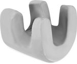 coussin sommeil satin blanc anti ride memoire forme contour cou zipper