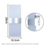 lampe murale moderne led 12w blanc noir or vis fixe chambre salon entrée cuisine