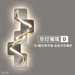 applique murale contemporaine led blanc gris spirale relief 100x46cm 120x55cm