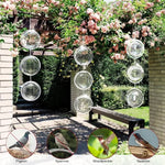 mobiles vent argentés spirales coeurs modernes decoration exterieur cloches rondes