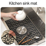tapis cuisine silicone perforé moderne noir 200°C résistant 46.2cm 31.7cm