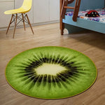 tapis rond moderne fruits patchwork décoratif polypropylène 40x40cm 80x80cm 120x120cm salon chambreextérieur