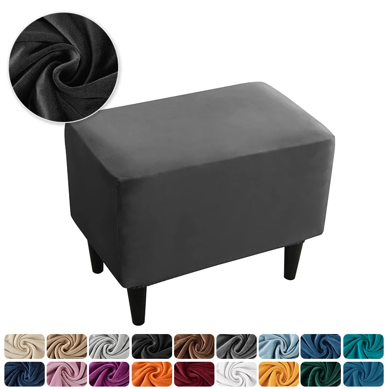 fauteuil moderne housse velours polyestère extensible protection canapé place bar chambre salon blanc beige