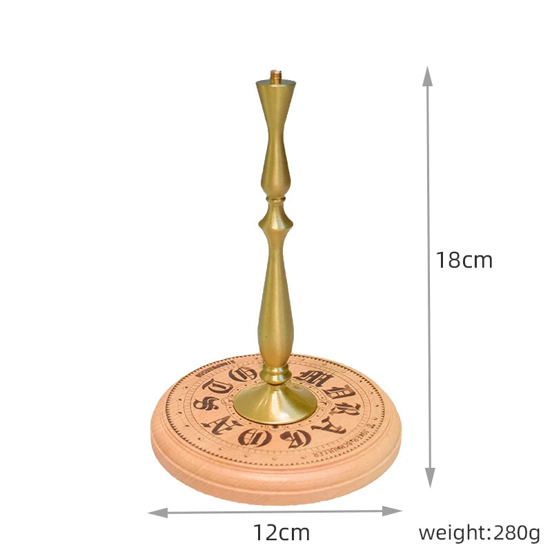 lampe table vintage cuivre bois or gravure motifs géométriques abat jour marron art déco