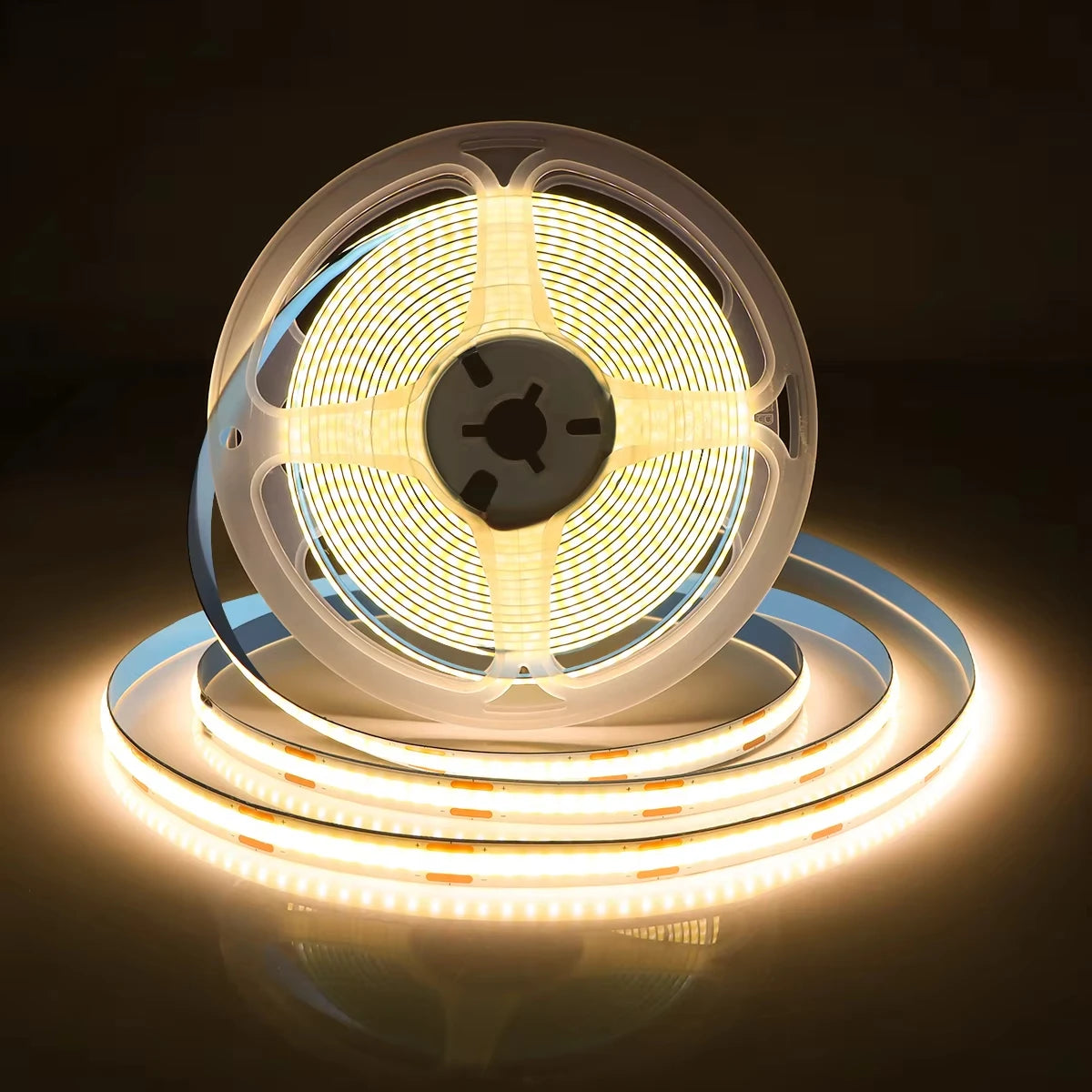 ruban led adhésif usb blanc bleu jaune ligne continue moderne chambre coucher