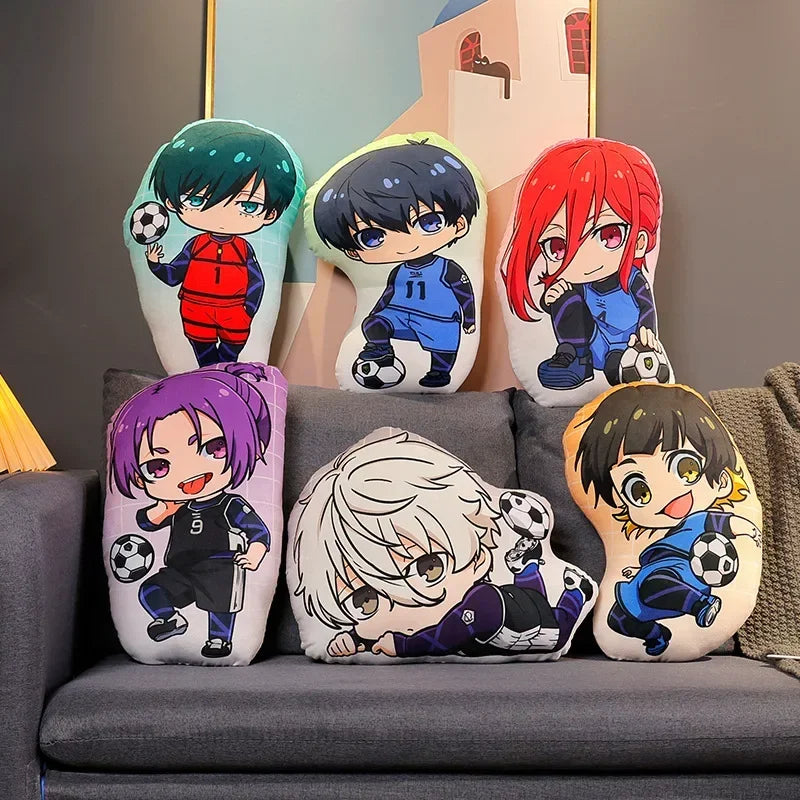 coussin anime personnages football ballons peluche lavable adulte oblong itoshi seishiro meguru