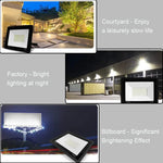 projecteur led moderne noir extérieur mur capteur mouvement ip66 100w