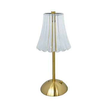lampe table or transparent moderne rechargeable capteur tactile points élégante usb type