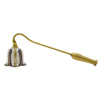 bougie parfumée suspension citrouille classique vintage orange vert bleu doré motifs feuilles tringle