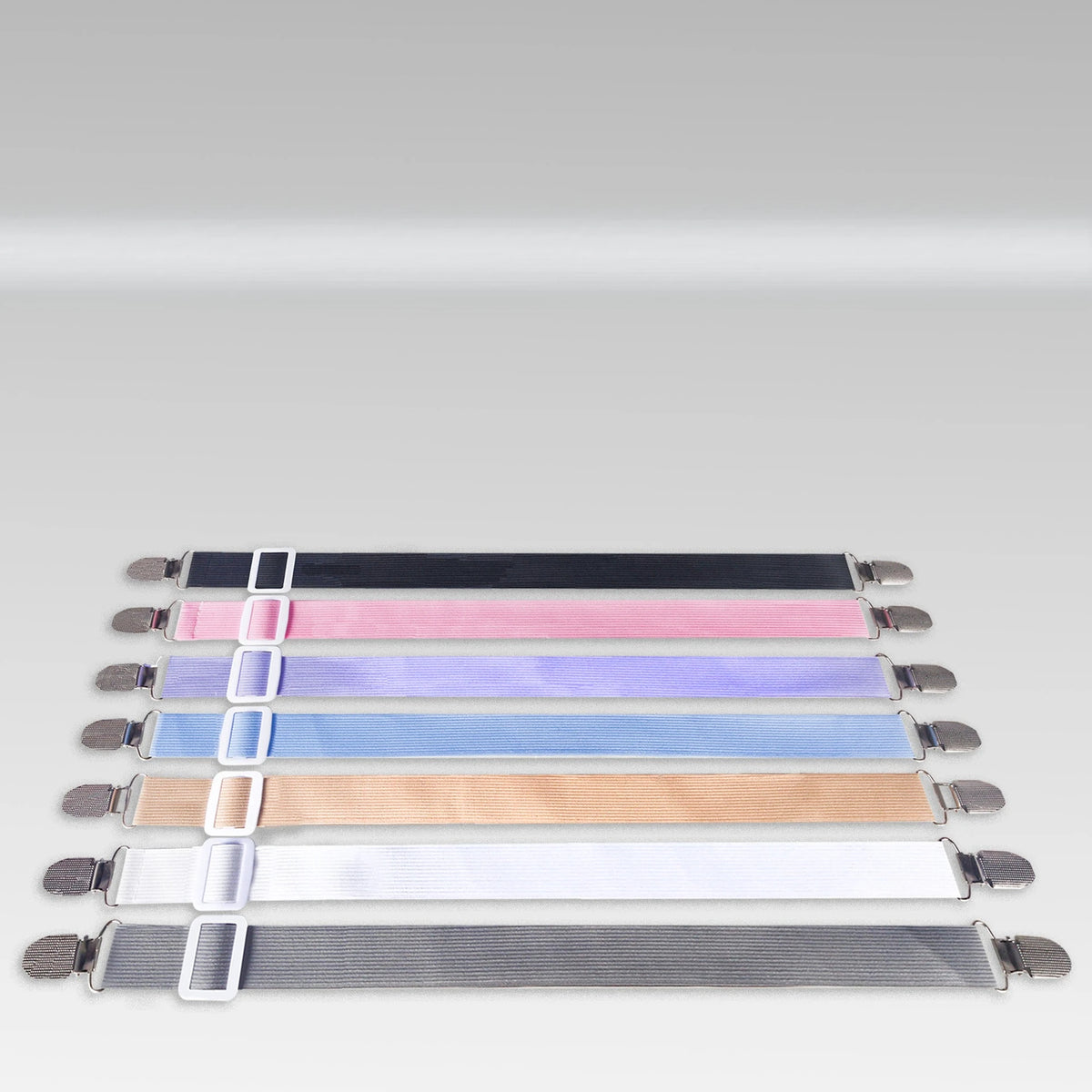 attaches sac clips métalliques blanc beige bleu rose noir gris modernes uni opaques ajustables