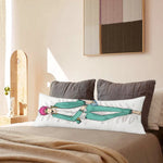 housse coussin anime personnages cheveux roses vêtement vert polyester hypoallergénique respectueux environnement imprimé manga