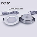 Spot LED argent noir 12V 3W 2m câble clips moderne 69.5mm 15mm