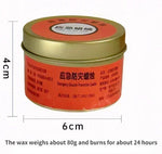 bougies survie sans fumée 15h 24h orange blanche chinois camping urgence catastrophe moderne
