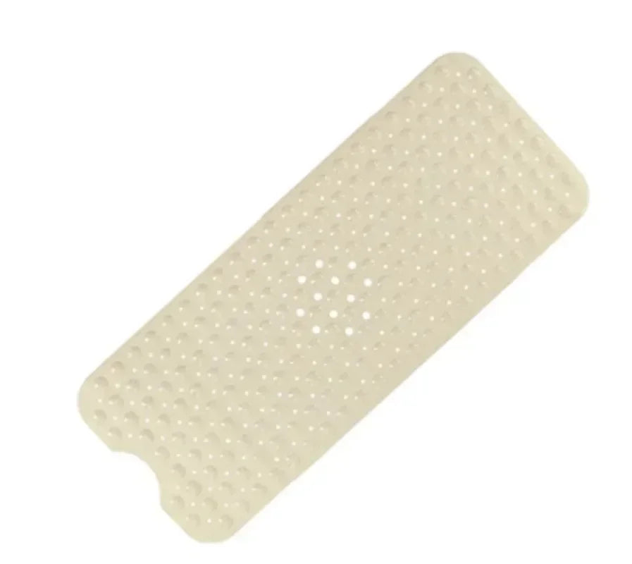 tapis bain moderne antidérapant 40x100cm bleu clair gris transparent drainage massage suction
