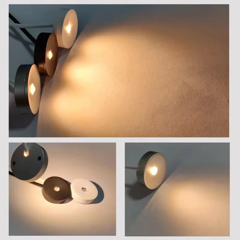 lampe led usb ultra plate adhésive noir blanc moderne câble interrupteur 60lm vrac