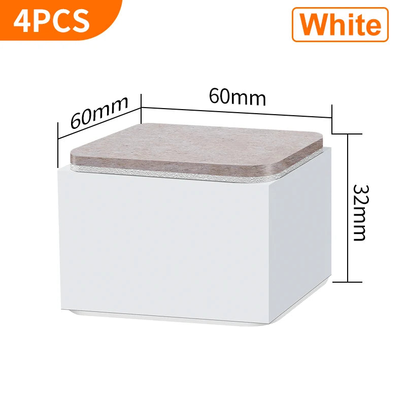 support meubles acier noir protecteur sol anti rayure adhésif 3m