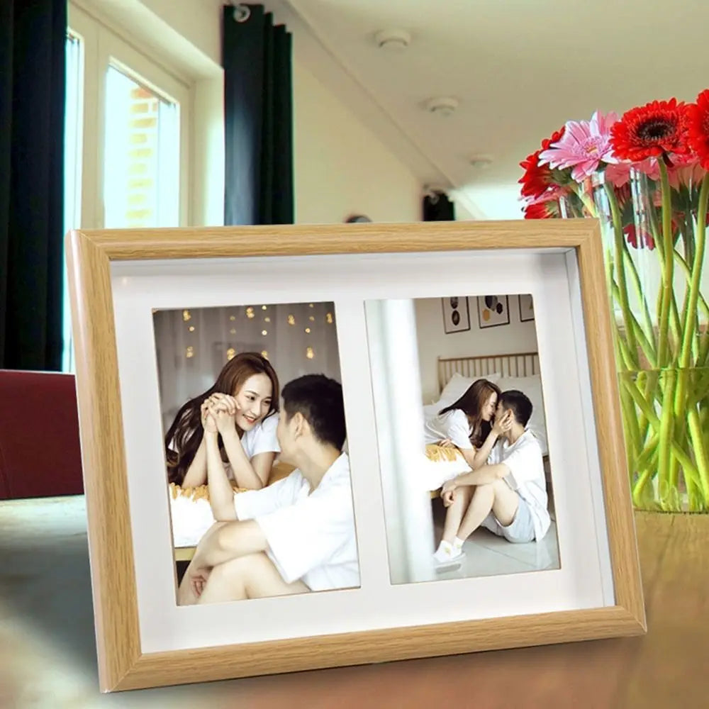 cadre photo multiple bois moderne photos photos photos minimaliste collage familial