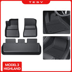 tapis sol voiture noir rayures horizontales moderne imperméable résistant intempéries tpe
