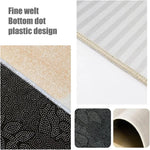 tapis géométrique moderne gris blanc antidérapant polyester maison chambre salle bain