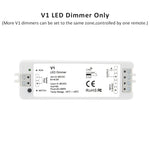 dimmer led kit zones télécommande sans fil remote controleur bande led push switch alimentation