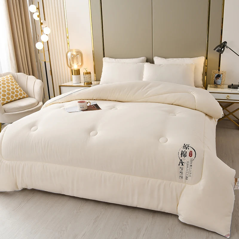 couette légère été coton imprimée moderne 150x200cm 180x220cm 200x230cm beige