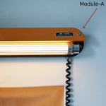 lampe led moderne orange rectangulaire fixée mur éclairage cuisine salle manger 2000 82000 flux