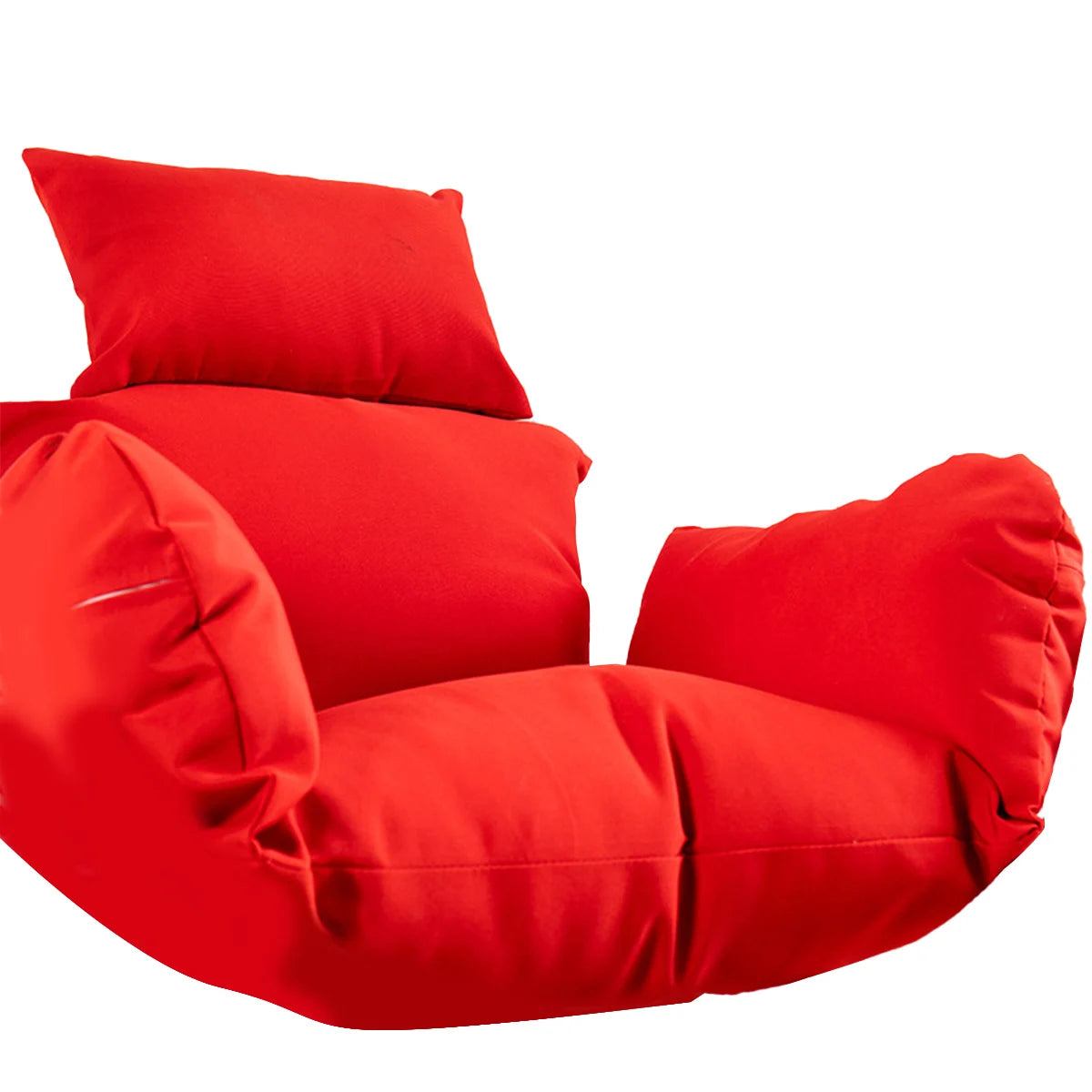 fauteuil suspendu moderne coussins orange vert jaune rouge beige polyester coton respirant fixations