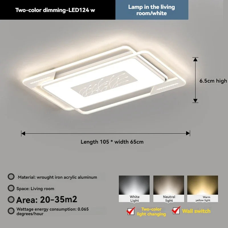 Lampes plafonnieres led moderne blanc geometrique floral chambre salon entrée