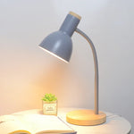 lampe table bois fer pliable nordique moderne lecture salon chambre