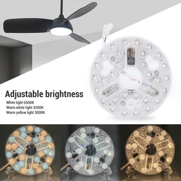 lampe led moderne blanc ventilateur dissipateur thermique lumiere points clips câble réglable
