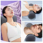 oreiller cervical ergonomique polyester coton rose noir gris massage nuque confortable portable domestique aide