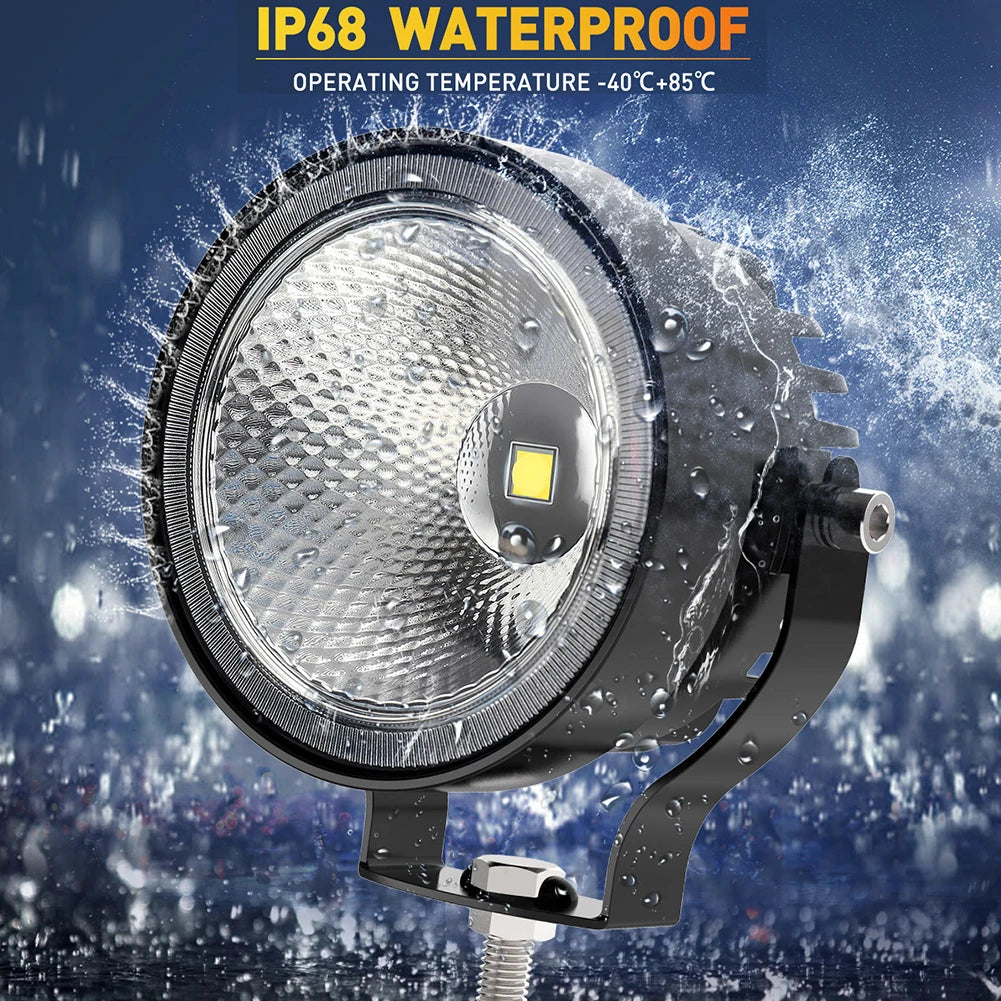 projecteur led 60w noir jaune hexagonal moderne robuste adaptable 180