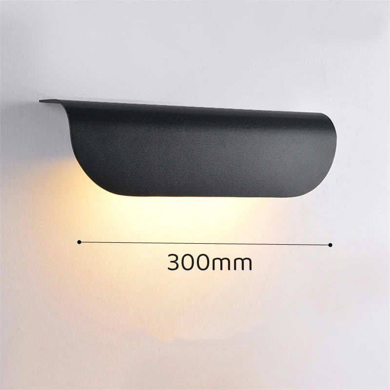 éclairage mural led moderne étanche noir blanc ip65 adhésif extérieur intérieur