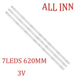bande led blanc transparent moderne 620mm led 3v connecteurs