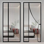 rideau moustiquaire porte noir gris maille fine velcro adhésif moderne fonctionnel