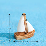miniatures plage coquille étoile mer dauphin résine soleil palmier décor
